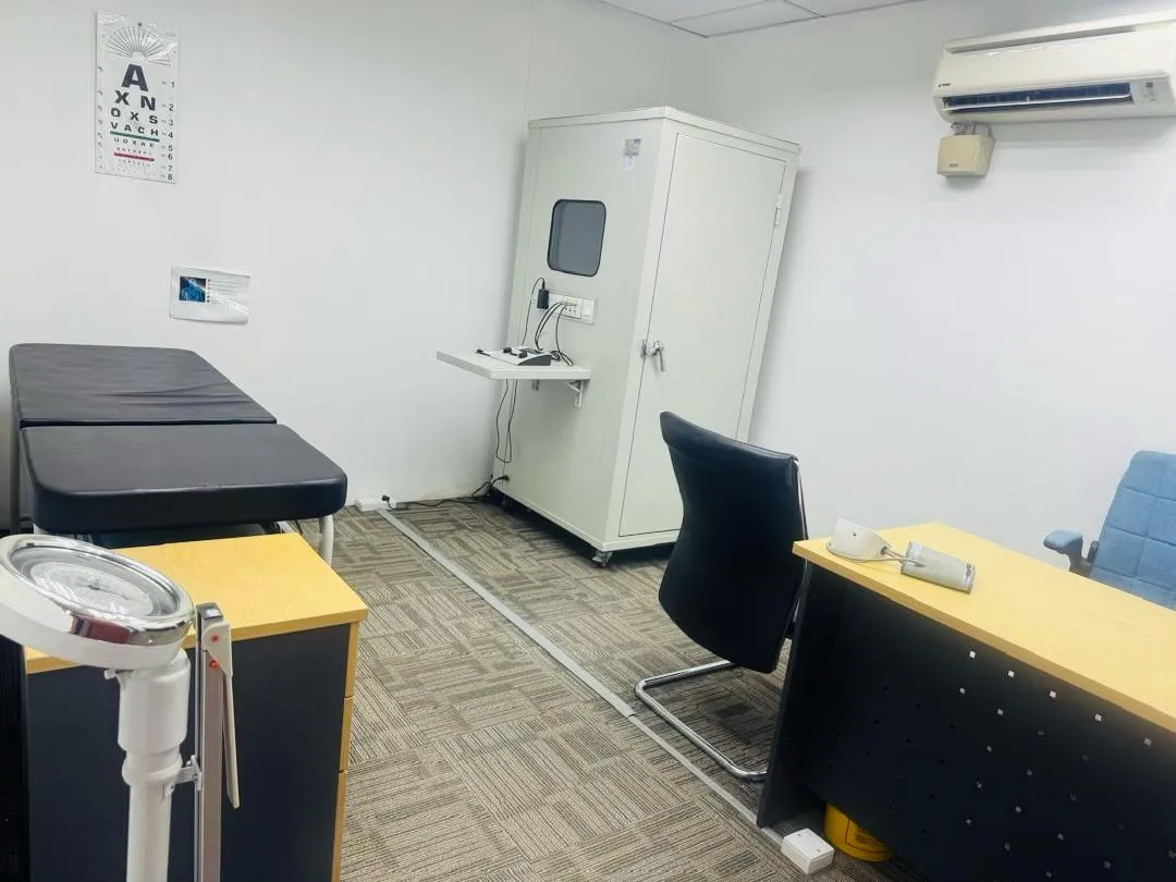 Examination room for medical assessments