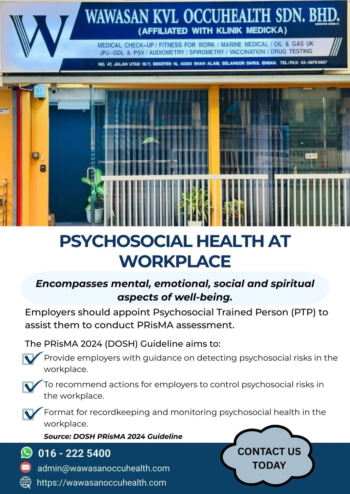 Psychosocial Mental Health Stress Workplace Newsletter